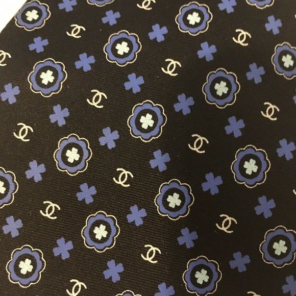 COPY - CHANEL Paris Mens  100% Silk Tie Made in Italy CC - Picture 1 of 6